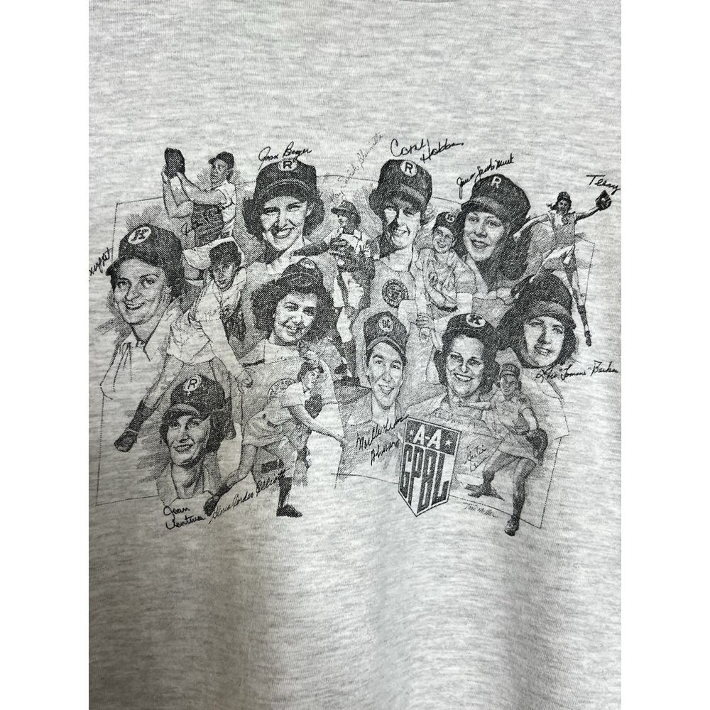 Vintage AAGPBL Shirt Unisex XXL Womens Baseball Portraits‎ Rare - Picture 3 of 14